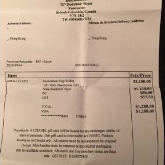 Brand new- Authentic Chanel calfskin pink wallet - Picture 8 of 10